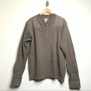 L.L. Bean Fisher Man Sweater. Size XL Reg. Brown.